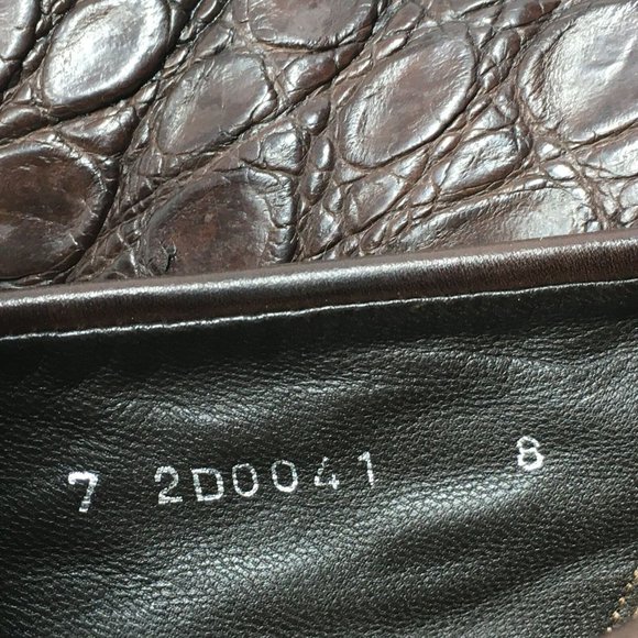 Prada Loafers Shoes Size 8/9 US Brown Crocodile